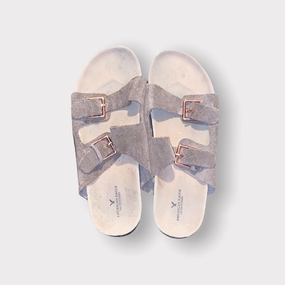 American Eagle Tan Suede Sandals Shoe Size 10